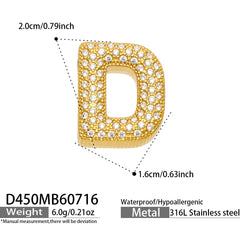 18K Gold-Plated Initial Charms and Chain Designs