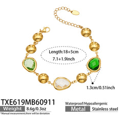 Colored Glass Necklace or Bracelet