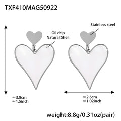 18K Gold-Plated Shell Heart or Starfish Jewelry