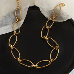 Geometric Link Necklace, Bracelet & Earrings