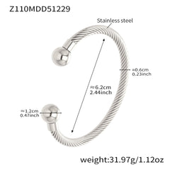 18K Gold-Plated Sculptural Flexible Cuff Bracelet