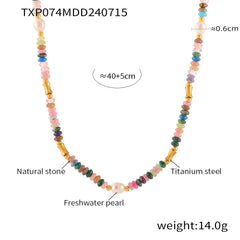 Colorful Natural Stone and Freshwater Pearl Jewelry