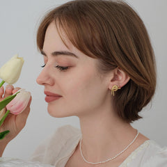 Daphne Vintage-Inspired Knot Stud Earrings