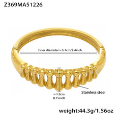 Sculptural Open Cuff Bracelet