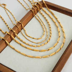 Textured Geometric Necklace Collection