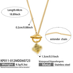 Geometric and Heart Pendant Necklace Collection