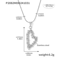 Twisted Heart Shell Necklace or Earrings