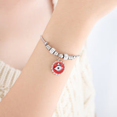 18K Gold-Plated Eye Charm Bracelet