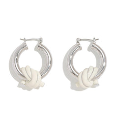 Nicolette Enamel Hoop Earrings