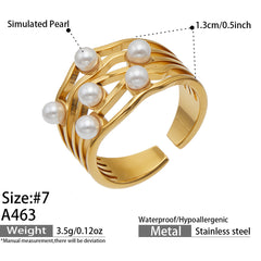 Shell Pearl-Look Sculptural Ring Designs