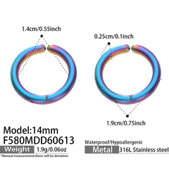 18K Gold-Plated Classic Huggie Hoop Earrings