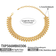 Bold Stone-Accent Chain Necklace or Bracelet