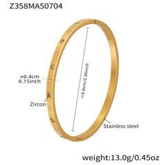 Floral and Cubic Zirconia Clasp Bangle Designs