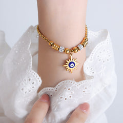 Colorful Eye Charm Bracelet