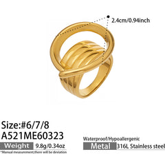 Sculptural Wrapped Open Ring