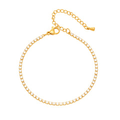 Cubic Zirconia Accent Chain Bracelet
