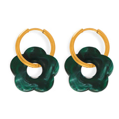 Color Resin Flower Pendant Jewelry