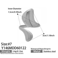 Sculptural Geometric Open Ring Designs