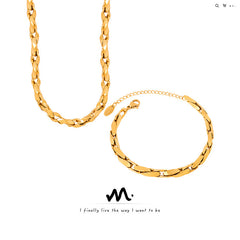 Textured Link Chain Bracelet or Necklace