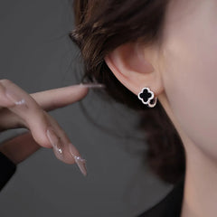 Nicolette Vintage-Inspired Clover Stud Earrings