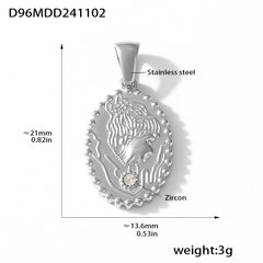 18K Gold-Plated Sculptural Pendant Charm