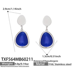 Color Cat-Eye Teardrop Jewelry