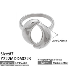 Sculptural Geometric Ring