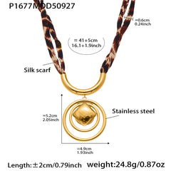18K Gold-Plated Geometric Pendant Necklaces