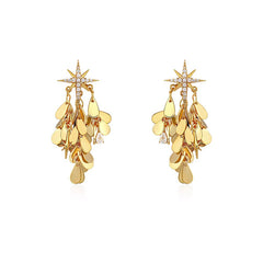 Camille Pavé Star Drop Earrings