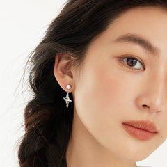 Camille Minimalist Pavé Stud Earrings