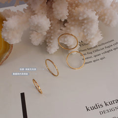 Minimal Slim Stacking Band Ring