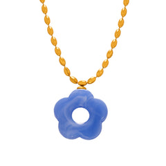 Color Resin Flower Pendant Jewelry