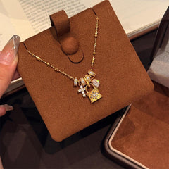Marielle Vintage-Inspired Cross Choker Necklace