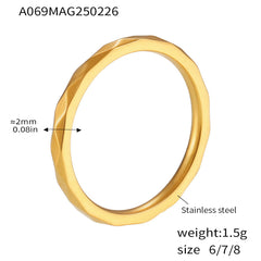 18K Gold-Plated Sculptural Open Ring Designs