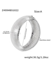 18K Gold-Plated Hammered Wide Bangle Designs