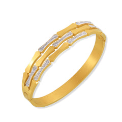 Bamboo Link Sparkling Accent Bangle