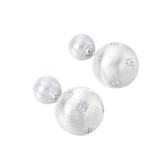 Camille Brushed Starburst Stud Earrings