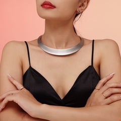 Polished Open Collar Necklace