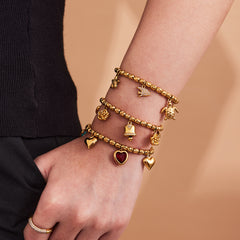 Bell, Ocean or Heart Charm Bracelet