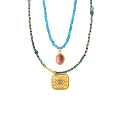 Turquoise Bead and Evil Eye Necklace Designs