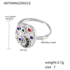 Cubic Zirconia Celestial Eye Statement Ring