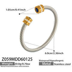 Cubic Zirconia Open Cuff Bracelet Designs