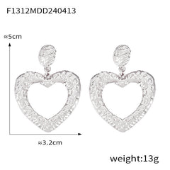 Sculptural Flower or Geometric Drop Earrings