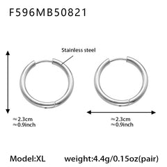 Polished Minimal Huggie Hoop Earrings