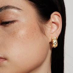 Nicolette Dainty Clover Stud Earrings