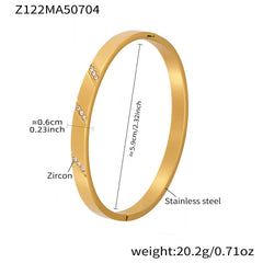 Geometric Cubic Zirconia Bangle Collection