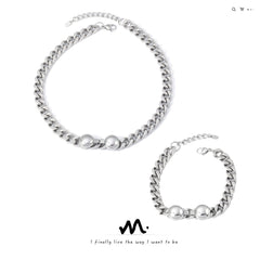 Silver-Tone Chain Necklace or Bracelet