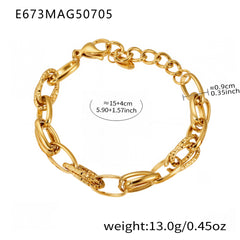 18K Gold-Plated Charm Bracelet and Pendant Designs