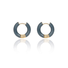 Nadine Vintage-Inspired Enamel Stud Earrings No. 076859