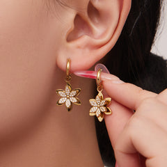 Cubic Zirconia Layered Flower Jewelry